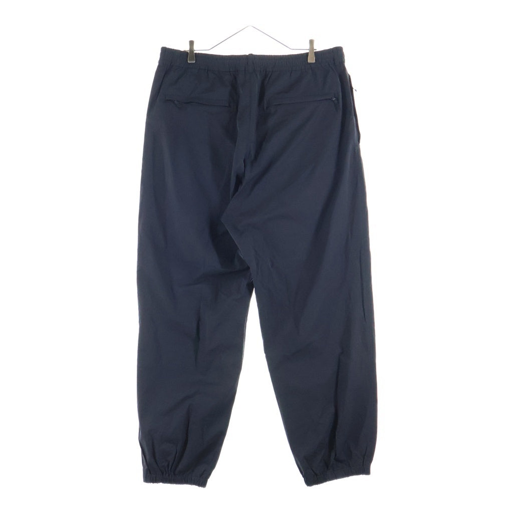 The Ennoy Professional(エンノイプロフェッショナル) 24AW CPN TRACK PANTS フロントロゴデザイン ドローストリング ナイロントラックパンツ ブラック AW24BRENPT04LP
