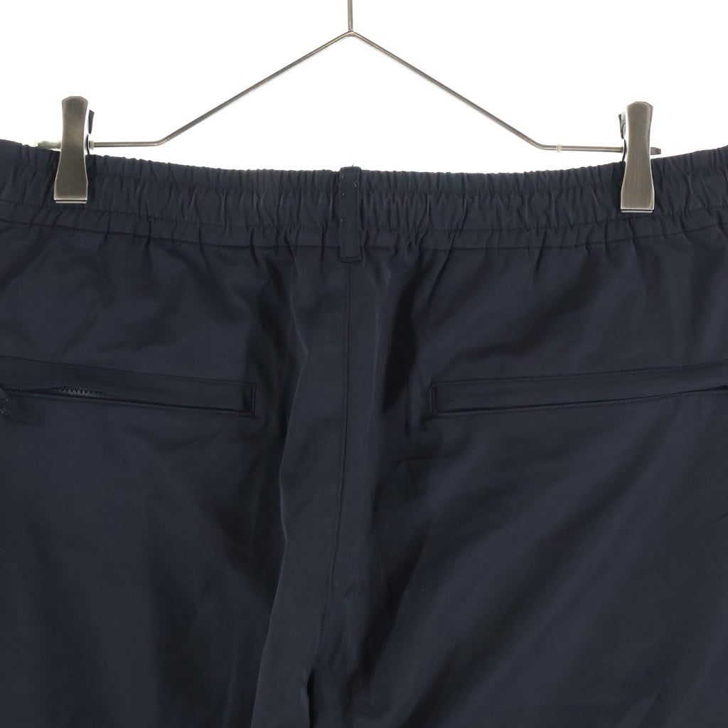 The Ennoy Professional(エンノイプロフェッショナル) 24AW CPN TRACK PANTS フロントロゴデザイン ドローストリング ナイロントラックパンツ ブラック AW24BRENPT04LP
