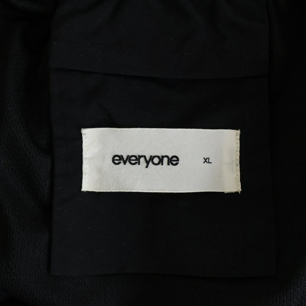 everyone(エブリワン) 25AW CENTER SEAM NYLON TRAINING PANT センターシーム ナイロントレーニングパンツ ブラック EV25-PT42