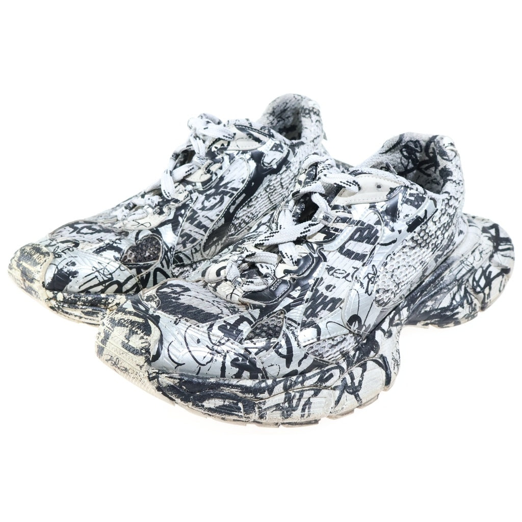 BALENCIAGA(バレンシアガ) 3XL SNEAKERS GRAFFITI グラフィティペイント ローカットスニーカー ホワイト/ブラック 734734