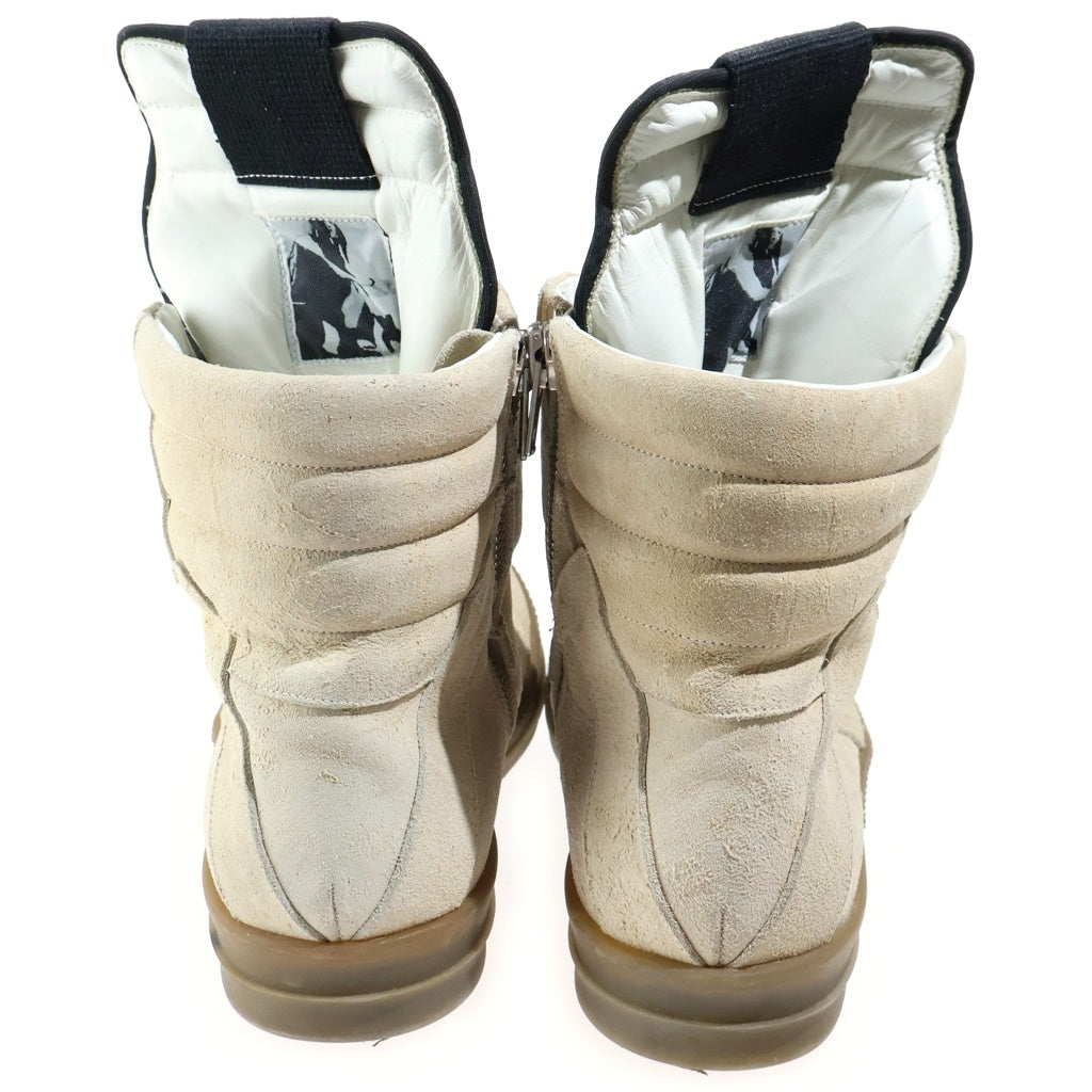 Rick Owens(リックオウエンス) 14SS GEO BASKET ジオバスケット スウェードレザー ハイカットスニーカー ベージュ