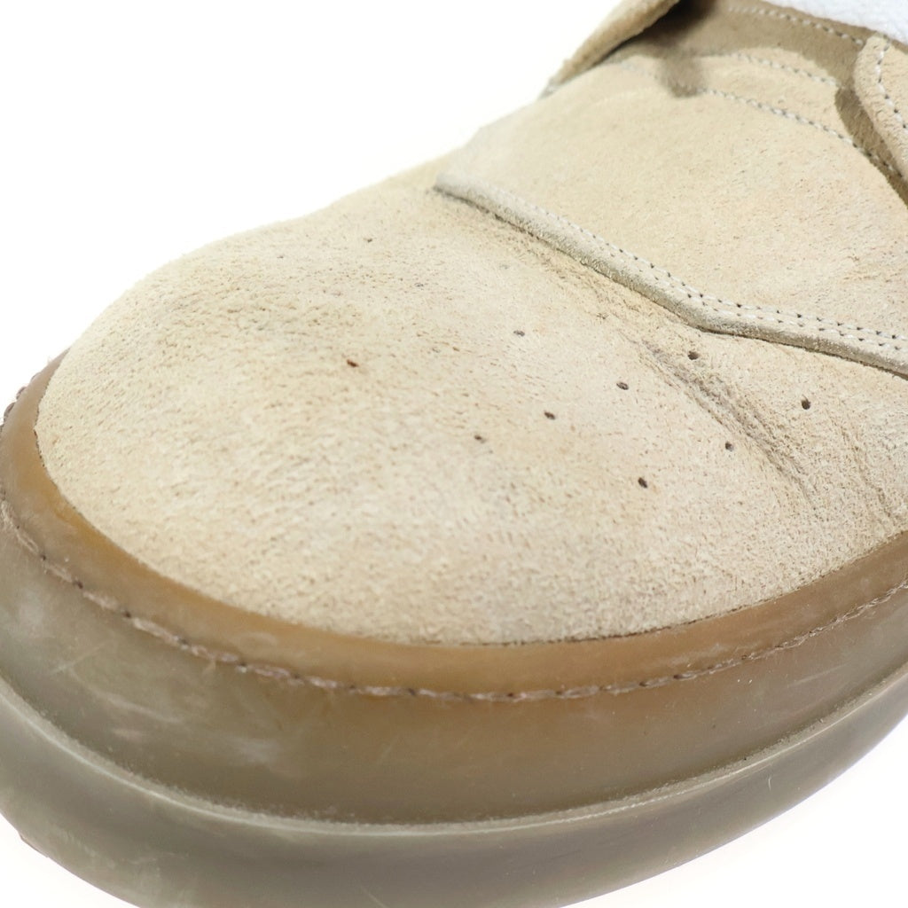 Rick Owens(リックオウエンス) 14SS GEO BASKET ジオバスケット スウェードレザー ハイカットスニーカー ベージュ