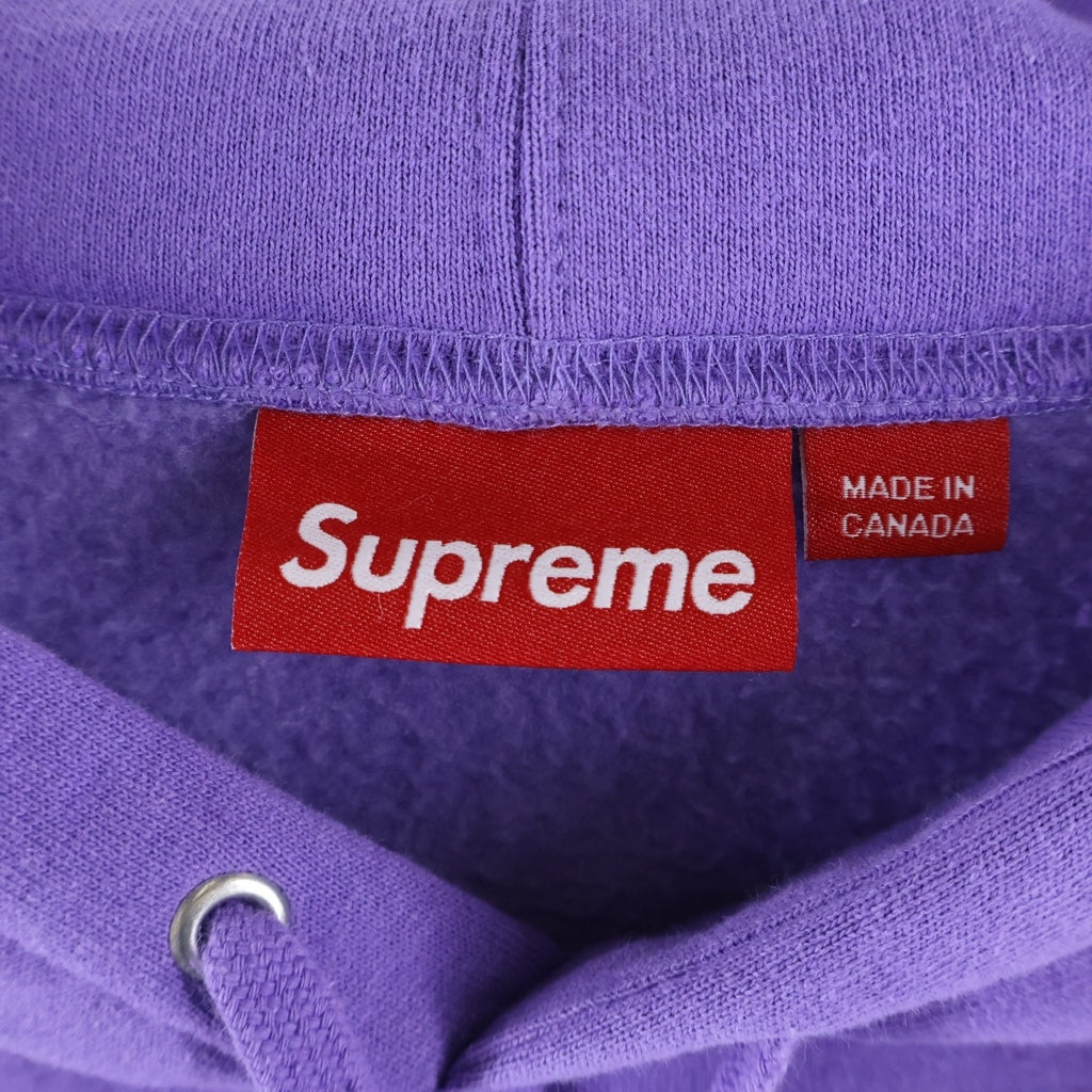 SUPREME(シュプリーム) 24AW Small Box Hooded Sweatshirt スモールボックスロゴ フーデッドスウェットシャツ パーカー パープル
