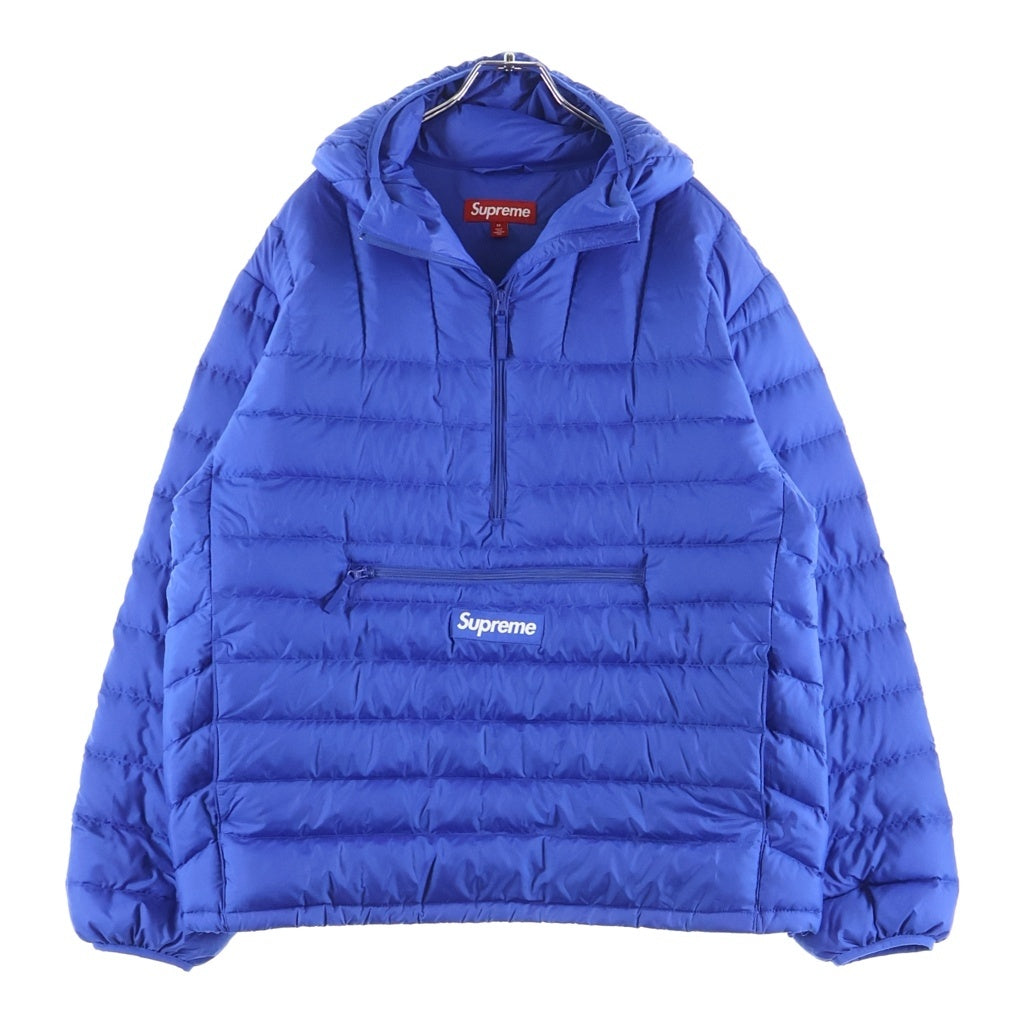 SUPREME(シュプリーム) 23AW Micro Down Half Zip Hooded Pullover マイクロダウン ハーフジップ プルオーバーフーデッドダウンジャケット ブルー