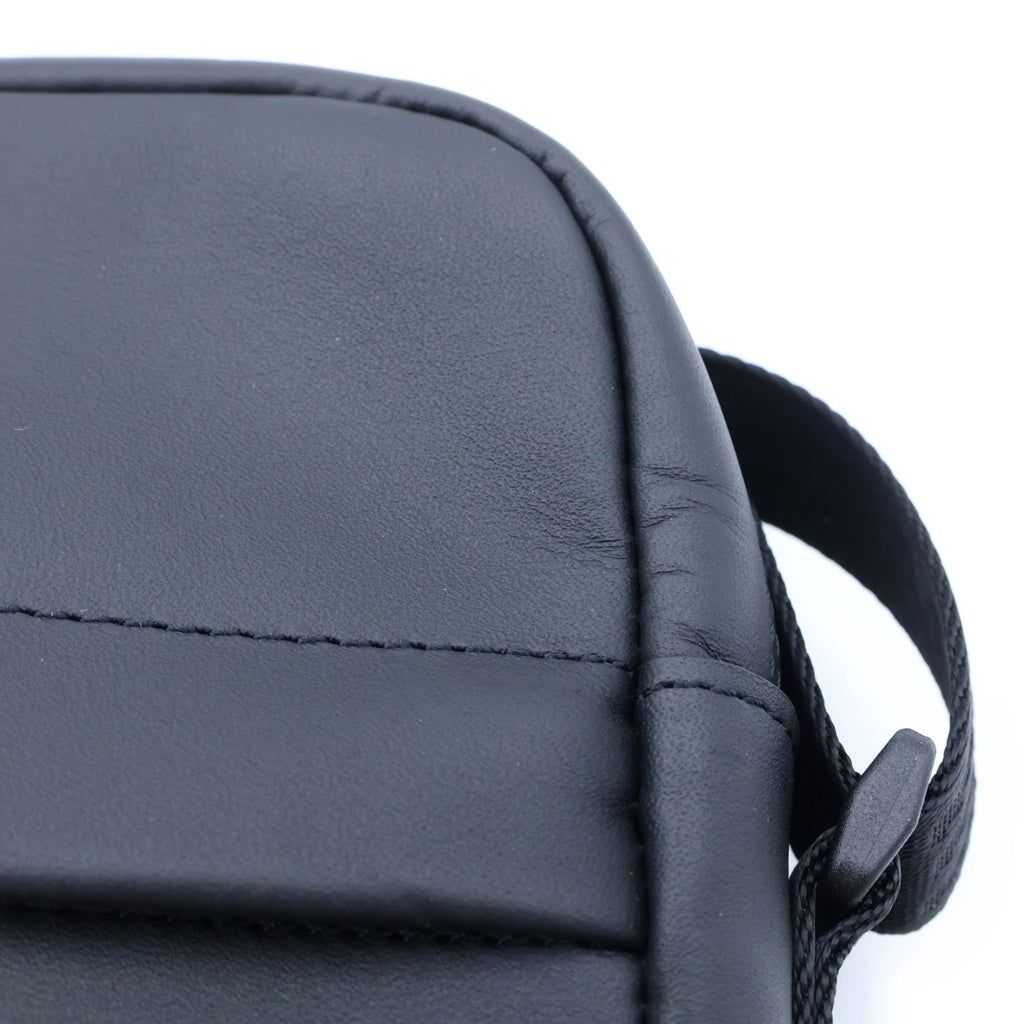 SUPREME(シュプリーム) 23AW Leather Shoulder Bag レザー スモールボックスロゴ ショルダーバッグ ブラック