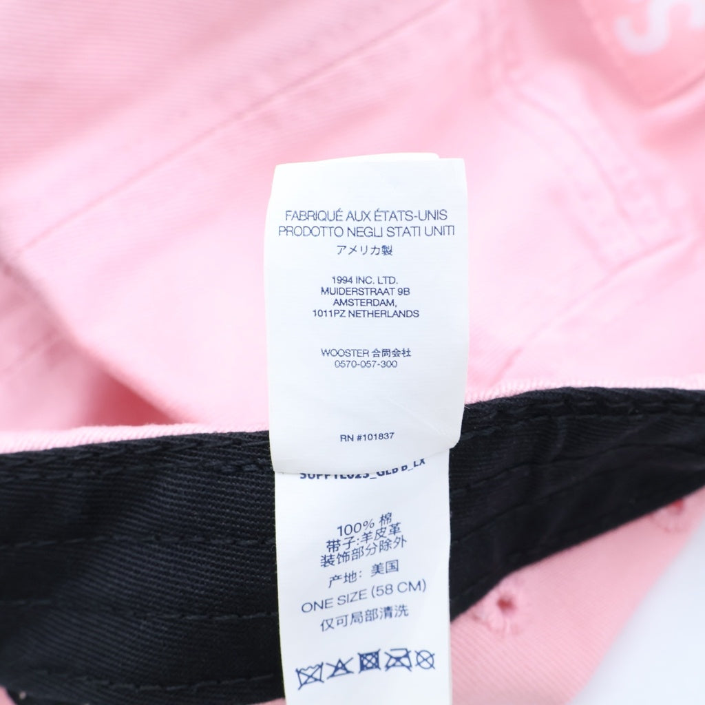 SUPREME(シュプリーム) 25AW Washed Chino Twill Camp Cap ウォッシュドチノ ツイルキャンプキャップ 帽子 ピンク