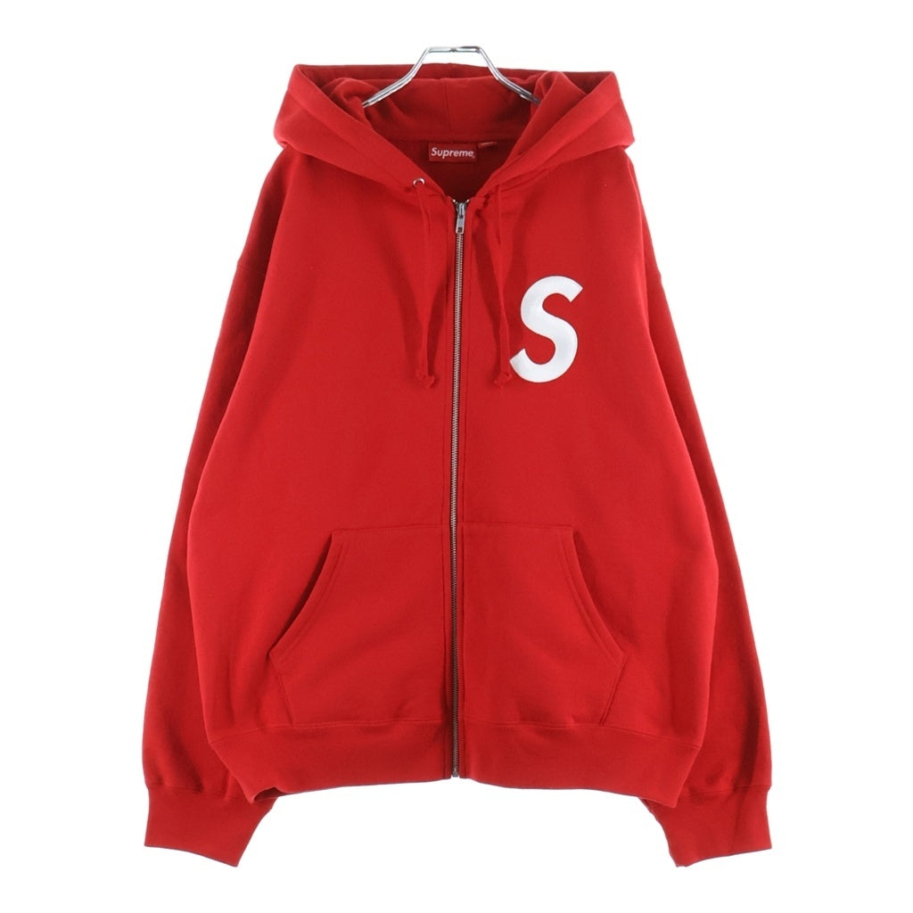 SUPREME(シュプリーム) 23AW S Logo Zip Up Hooded Sweatshirt Sロゴ ジップアップ フーデッドスウェットシャツ パーカー レッド