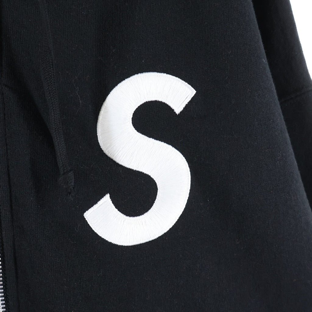 SUPREME(シュプリーム) 23AW S Logo Zip Up Hooded Sweatshirt Sロゴ ジップアップ フーデッドスウェットシャツ パーカー ブラック