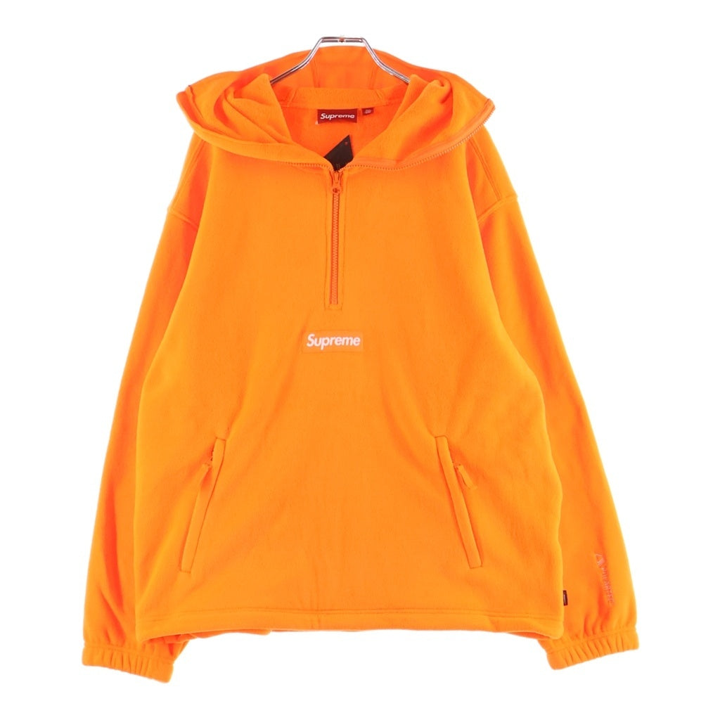 SUPREME(シュプリーム) 24AW Polartec Facemask Half Zip Hooded Sweatshirt ポーラーテック フェイスマスク フリース ハーフジップフーデッドスウェットシャツ パーカー オレンジ