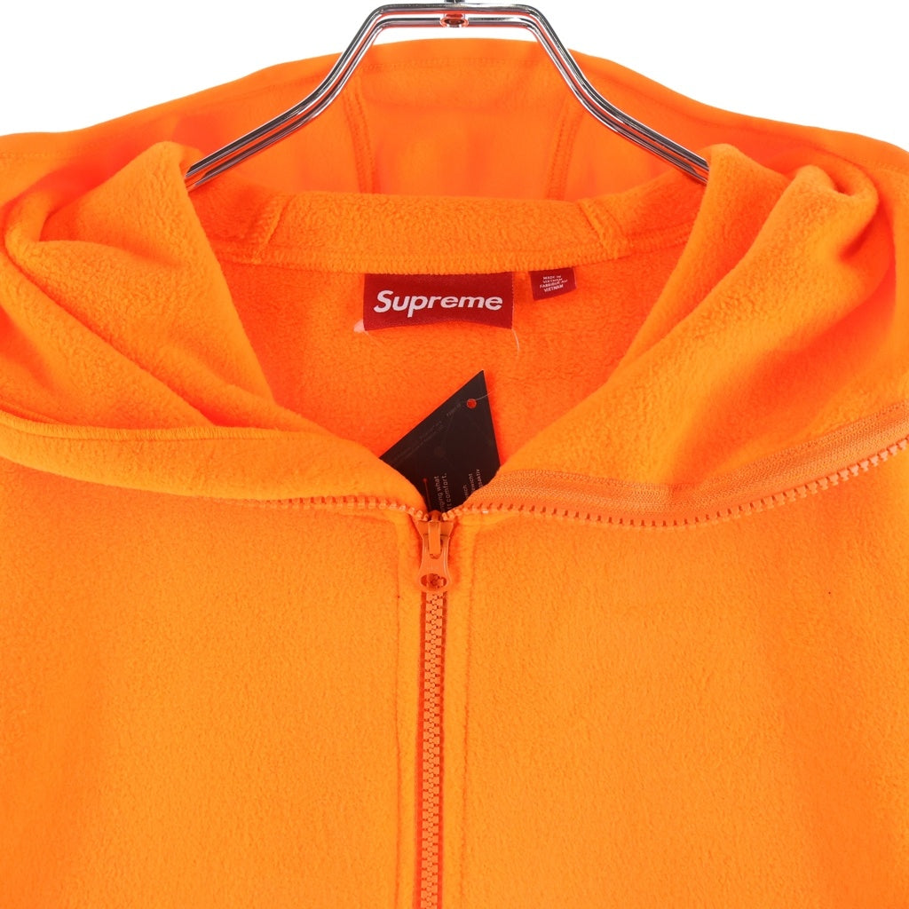 SUPREME(シュプリーム) 24AW Polartec Facemask Half Zip Hooded Sweatshirt ポーラーテック フェイスマスク フリース ハーフジップフーデッドスウェットシャツ パーカー オレンジ