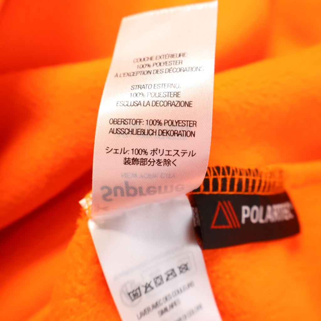 SUPREME(シュプリーム) 24AW Polartec Facemask Half Zip Hooded Sweatshirt ポーラーテック フェイスマスク フリース ハーフジップフーデッドスウェットシャツ パーカー オレンジ