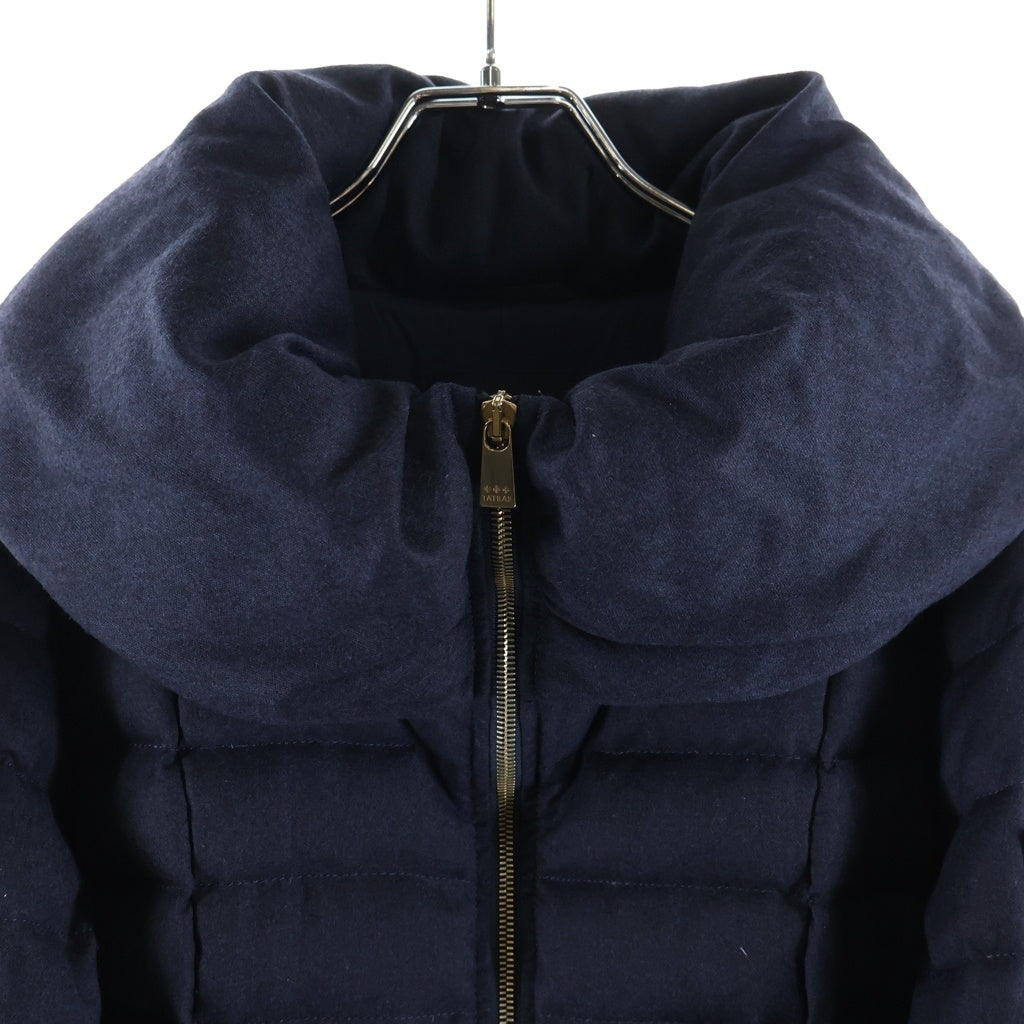 TATRAS(タトラス) DOWN COAT フーデッド ナイロンダウンコート レディース ネイビー LTA8FW4216