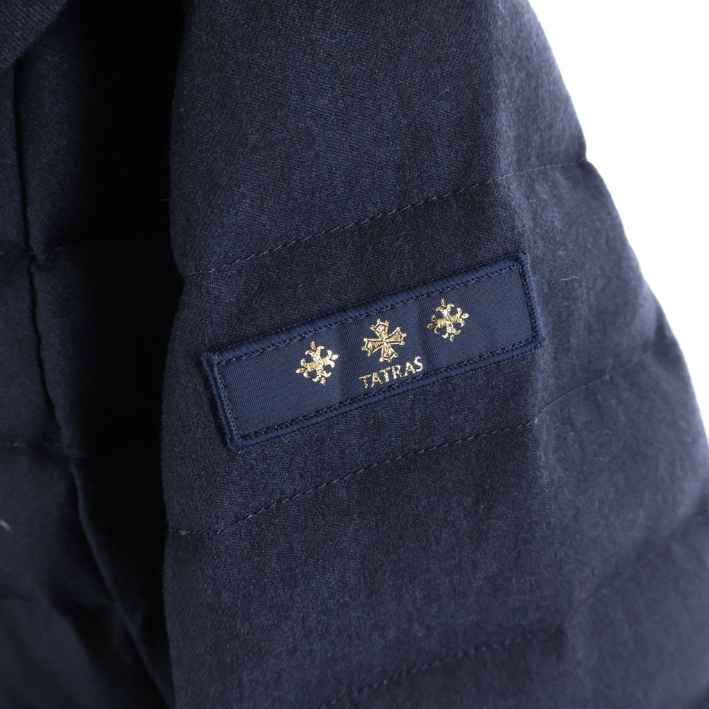 TATRAS(タトラス) DOWN COAT フーデッド ナイロンダウンコート レディース ネイビー LTA8FW4216