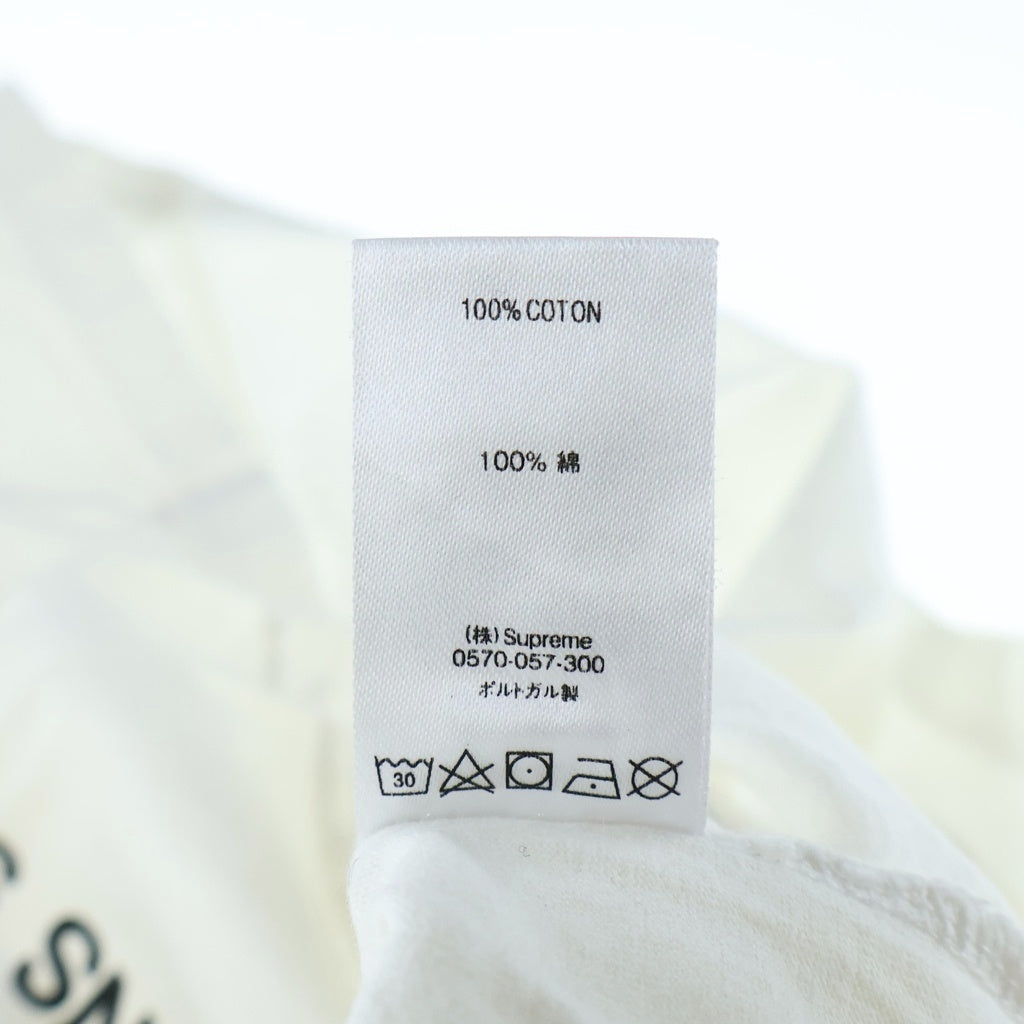 SUPREME(シュプリーム) 18AW ×COMME des GARCONS SHIRT Split Box Logo Tee コムデギャルソン スプリットボックスロゴ クルーネック半袖Tシャツ カットソー ホワイト