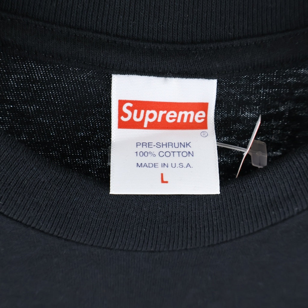 SUPREME(シュプリーム) 19SS xSwarovski Box Logo Tee スワロフスキー ボックスロゴ クルーネック半袖Tシャツ カットソー ブラック