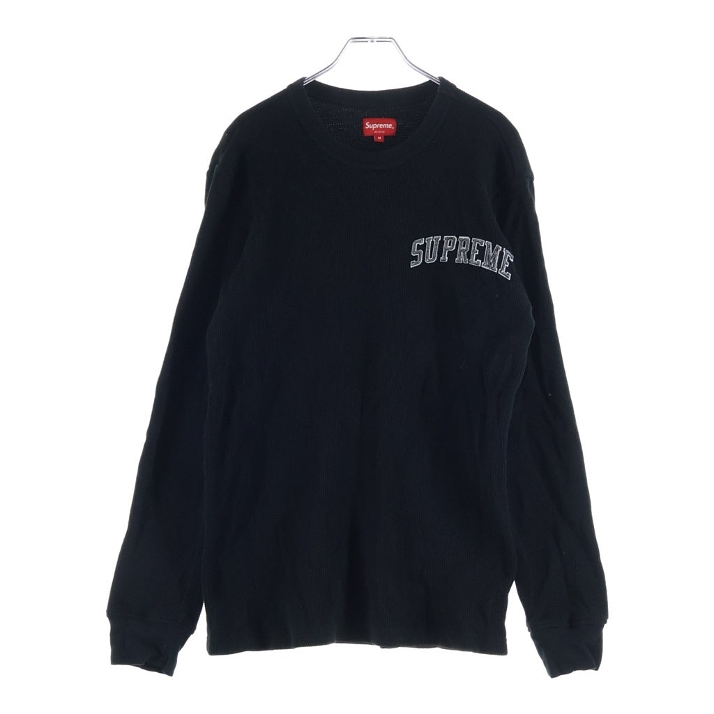 SUPREME(シュプリーム) 17AW Arc Logo L/S Thermal アーチロゴ サーマル長袖Tシャツ ロングスリーブカットソー ブラック