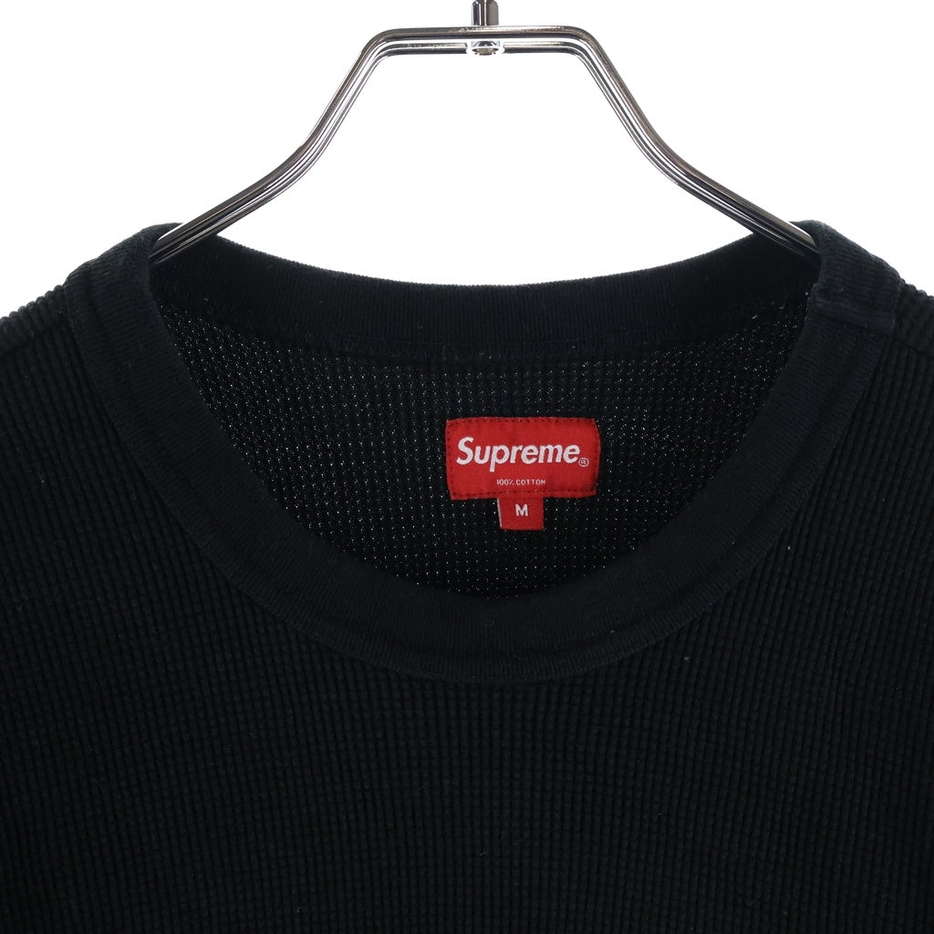 SUPREME(シュプリーム) 17AW Arc Logo L/S Thermal アーチロゴ サーマル長袖Tシャツ ロングスリーブカットソー ブラック