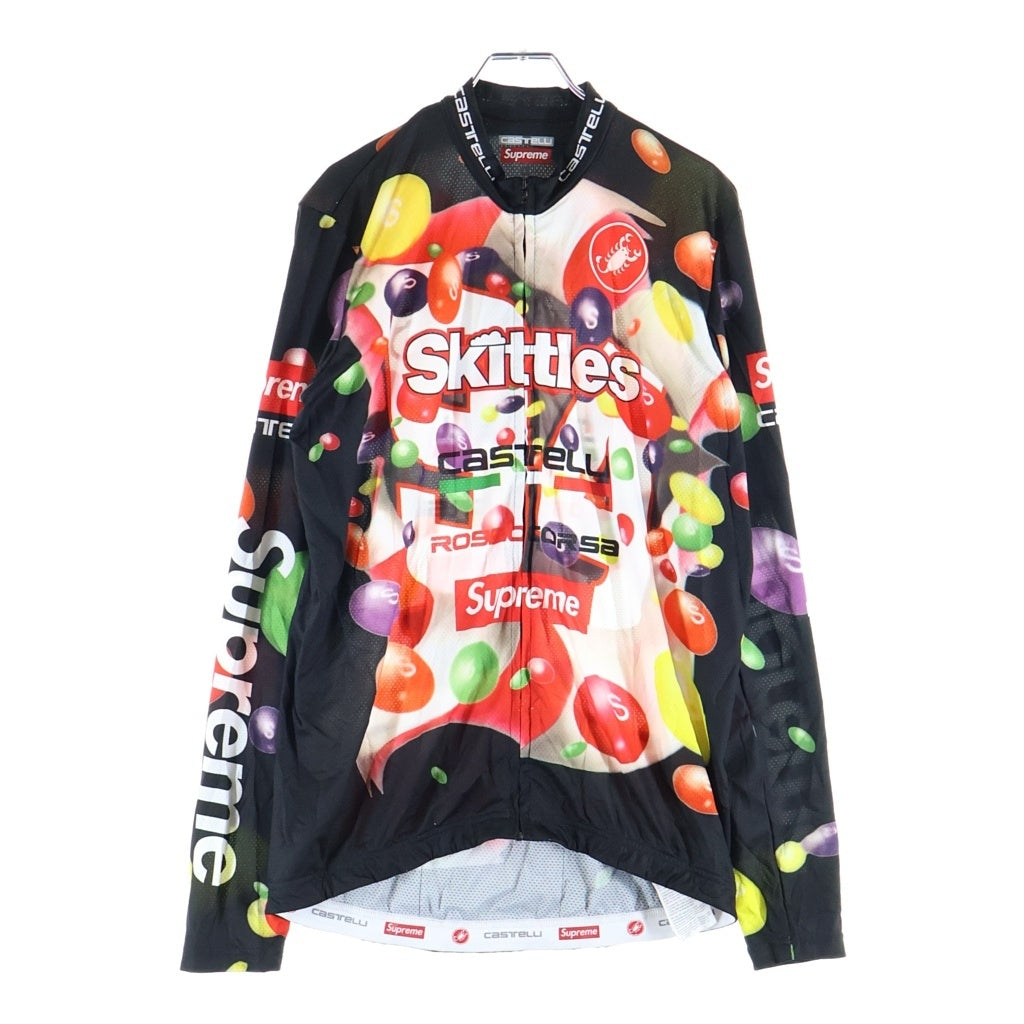 SUPREME(シュプリーム) 21AW ×Skittles ×Castelli スキットルズ カステリ グラフィックプリント サイクルジャージ ブラック