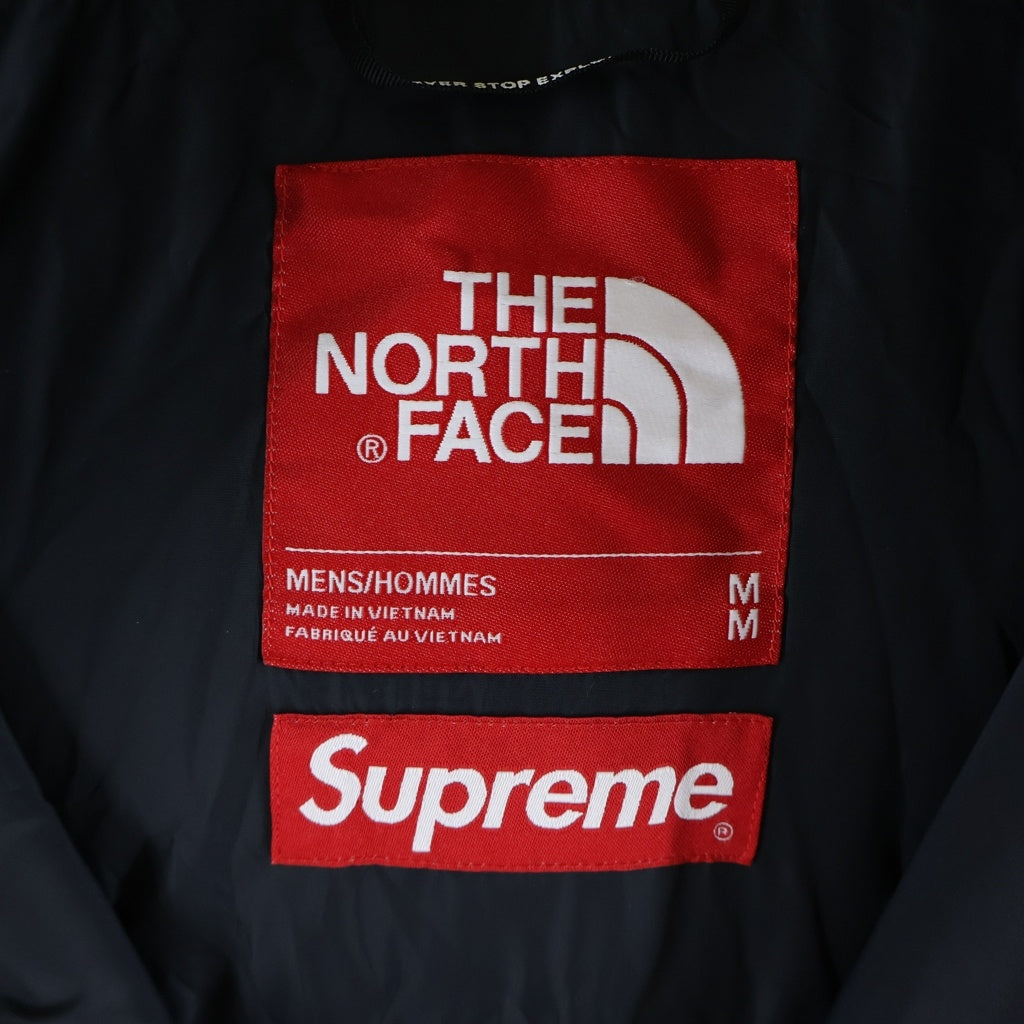 SUPREME(シュプリーム) 21SS ×THE NORTH FACE Studded Nuptse Vest ザノースフェイス スタッズ ヌプシ ジップアップフーデッドナイロンダウンベスト ブラック/レッド NF0A5IQX