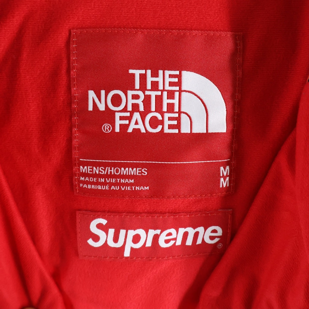SUPREME(シュプリーム) 21SS ×THE NORTH FACE Studded Mountain Light Jacket ザノースフェイス スタッズ マウンテン ジップアップフーデッドナイロンジャケット ブラック/レッド NP12103I