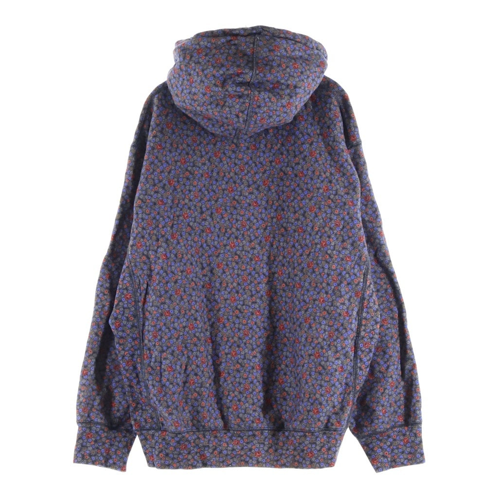 SUPREME(シュプリーム) 21AW ×JUNYA WATANABE COMME des GARCONS MAN Black Flowers Hooded Sweatshirt ジュンヤワタナベ フラワープリント プルオーバーフーデッドパーカー パープル