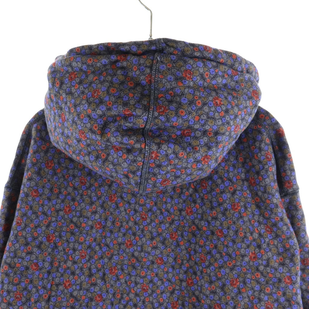 SUPREME(シュプリーム) 21AW ×JUNYA WATANABE COMME des GARCONS MAN Black Flowers Hooded Sweatshirt ジュンヤワタナベ フラワープリント プルオーバーフーデッドパーカー パープル