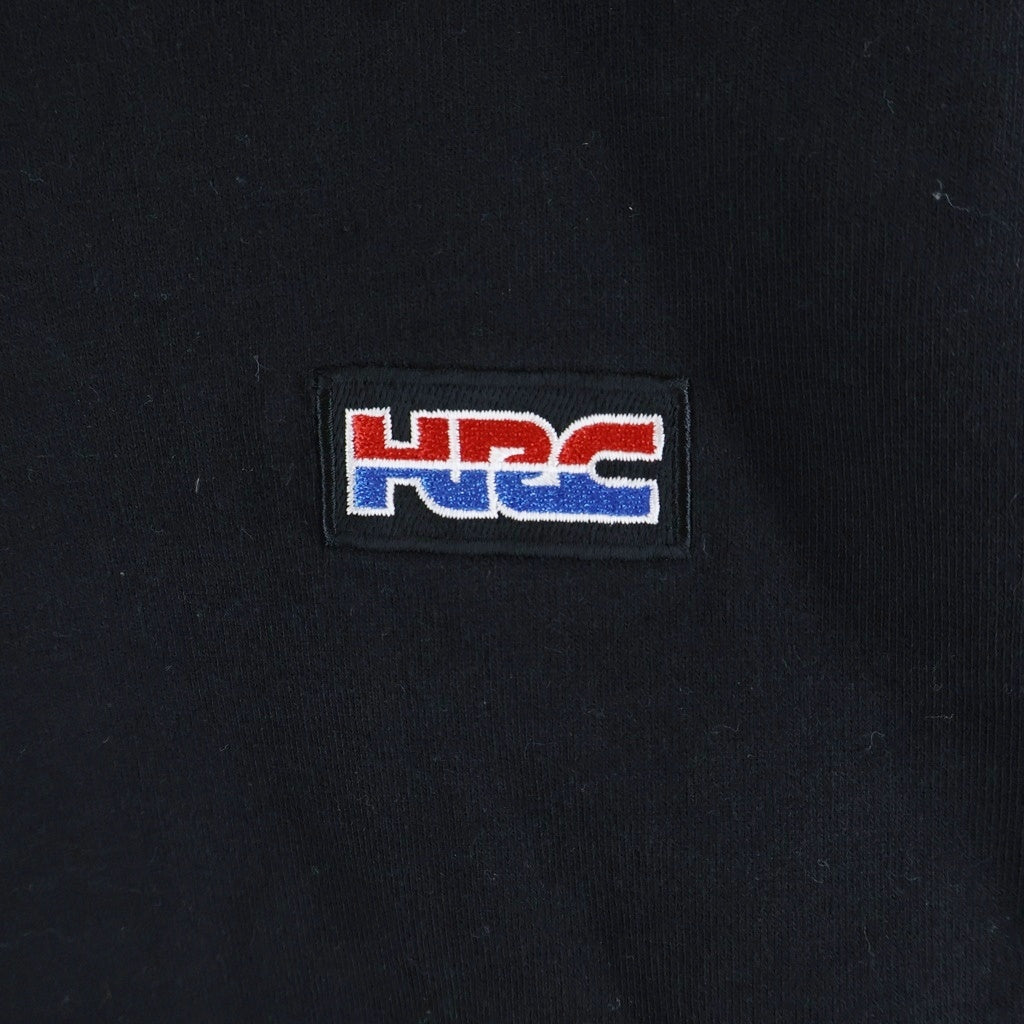 SUPREME(シュプリーム) 19AW ×HONDA ×Fox Racing Crewneck ホンダ フォックスレーシング ロゴエンブロイダリー プルオーバークルーネックスウェットパーカー ブラック