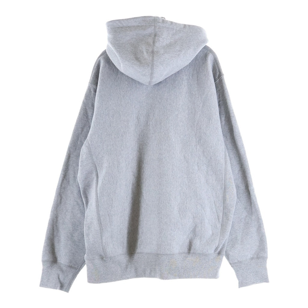 SUPREME(シュプリーム) 19AW ×SWAROVSKI Box Logo Hooded Sweatshirt スワロフスキー ボックスロゴ プルオーバーフーデッドスウェットパーカー グレー