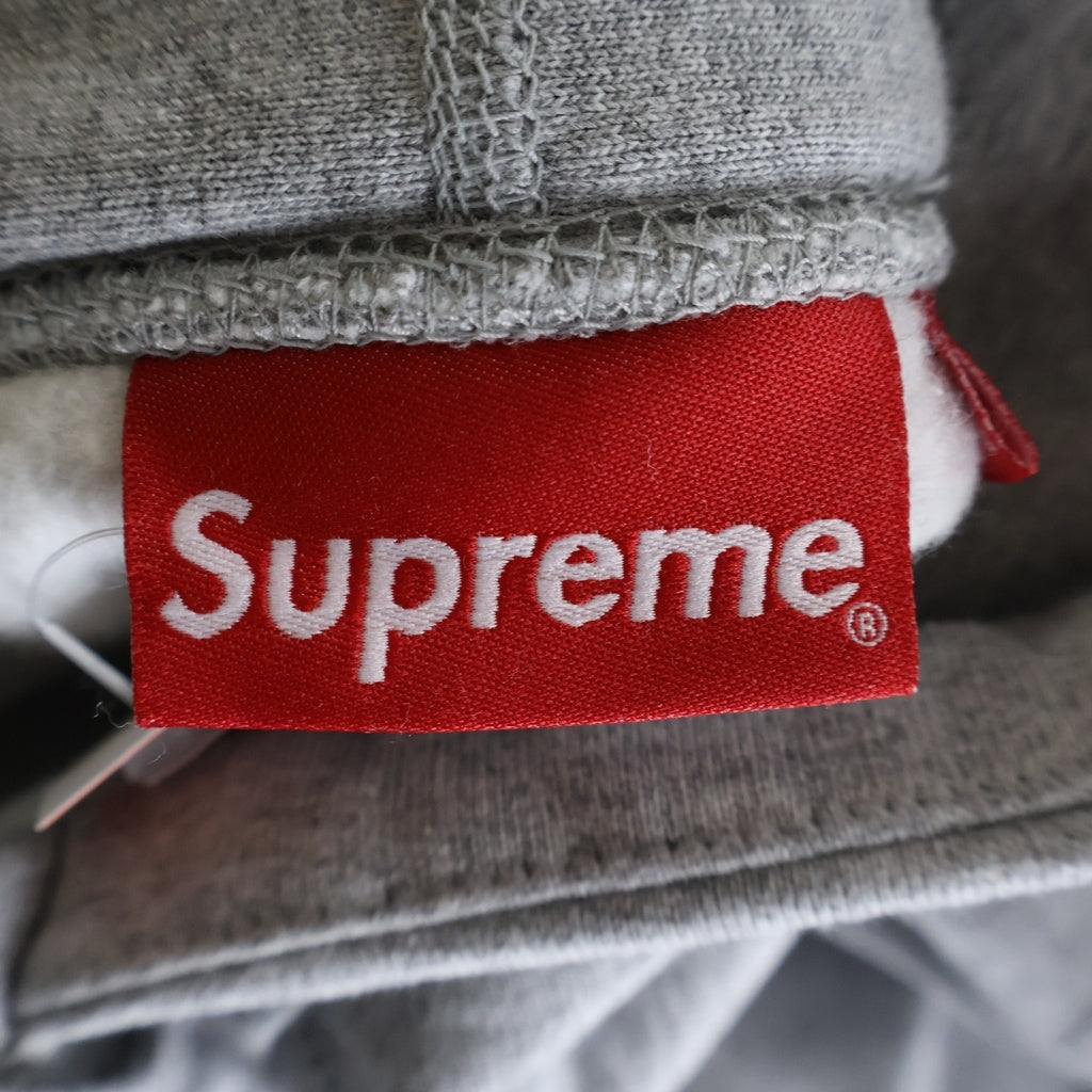 SUPREME(シュプリーム) 19AW ×SWAROVSKI Box Logo Hooded Sweatshirt スワロフスキー ボックスロゴ プルオーバーフーデッドスウェットパーカー グレー