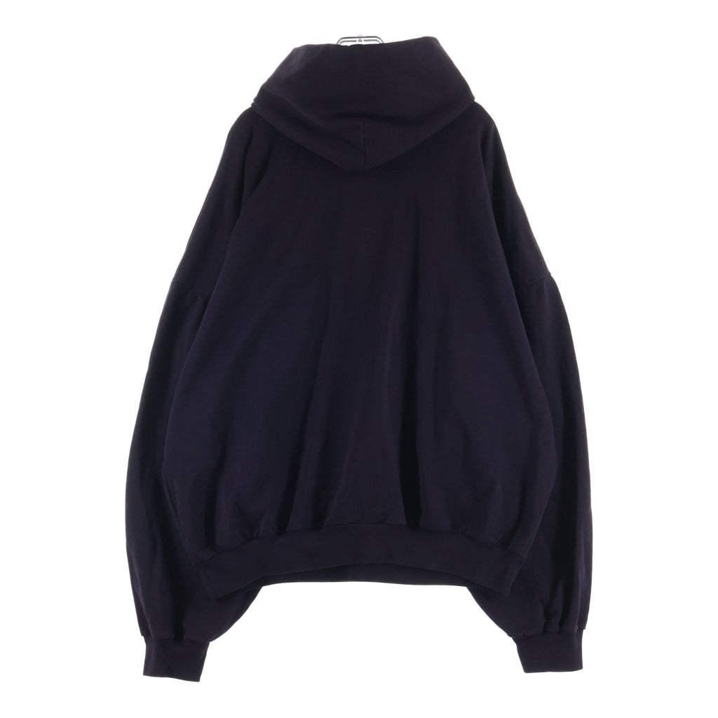 BALENCIAGA(バレンシアガ) 24SS Sample Sticker Round Hoodie サンプルステッカー ラウンド プルオーバーフーディー パーカー ブラック 761458 TPVN3