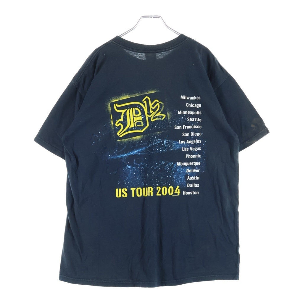 VINTAGE(ヴィンテージ) 00S D12 US TOUR 2004 Hip-Hop Rap Tee Eminem ラッププリント Tシャツ 半袖カットソー ブラック