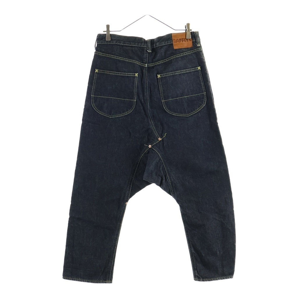 GANRYU(ガンリュウ) 15SS AD2014 ジップフライ サルエルデニムパンツ ブラック EO-P004