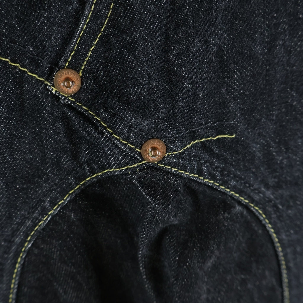 GANRYU(ガンリュウ) 15SS AD2014 ジップフライ サルエルデニムパンツ ブラック EO-P004