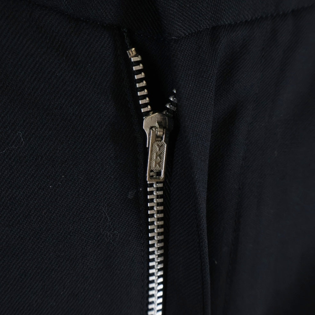 BLACK COMME des GARCONS(ブラックコムデギャルソン) 09SS AD2008 ウール ジップフライ ショート サルエルパンツ ブラック 1C-P009