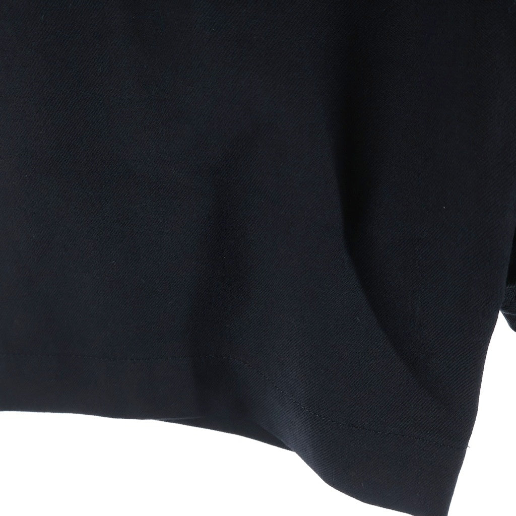BLACK COMME des GARCONS(ブラックコムデギャルソン) 09SS AD2008 ウール ジップフライ ショート サルエルパンツ ブラック 1C-P009