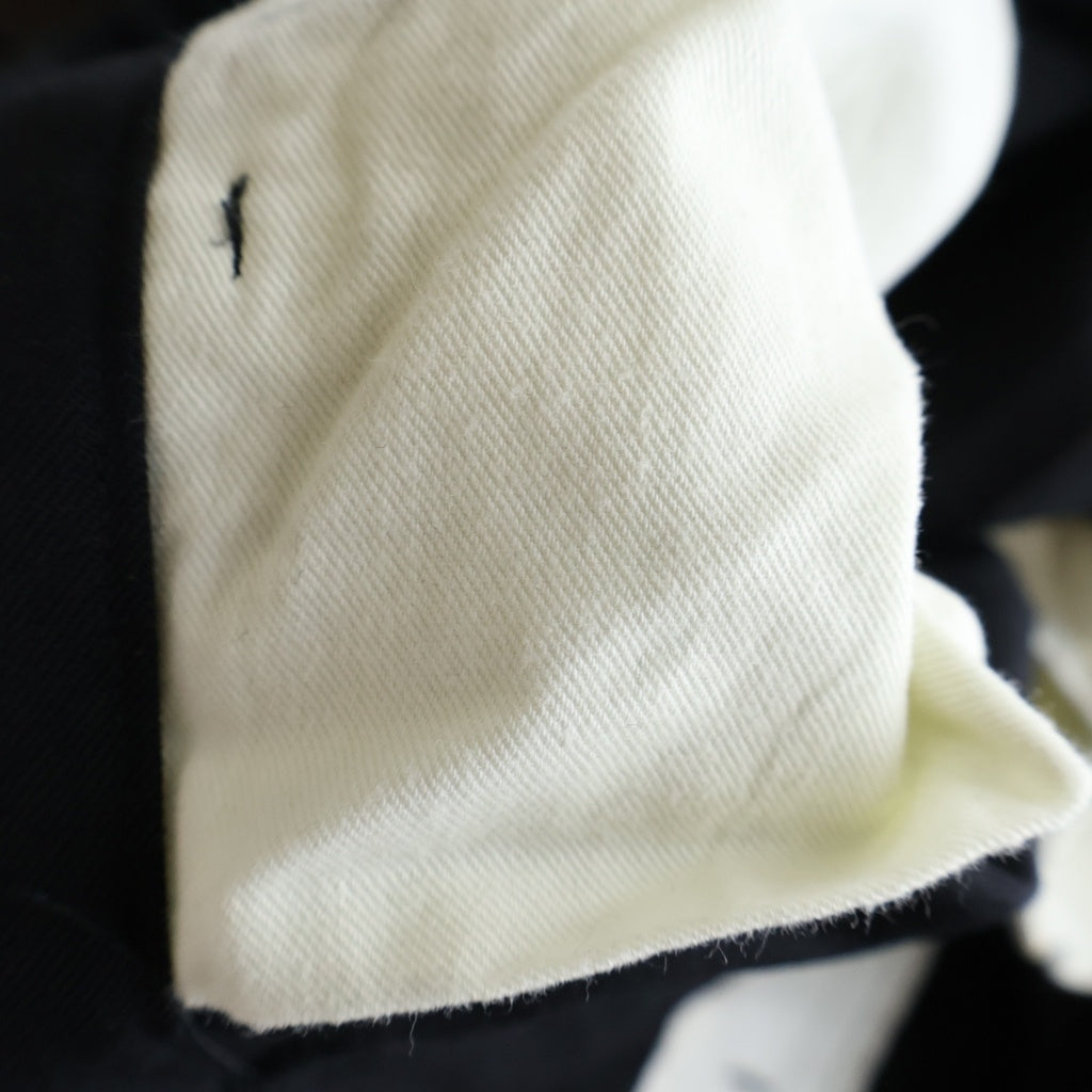BLACK COMME des GARCONS(ブラックコムデギャルソン) 09SS AD2008 ウール ジップフライ ショート サルエルパンツ ブラック 1C-P009