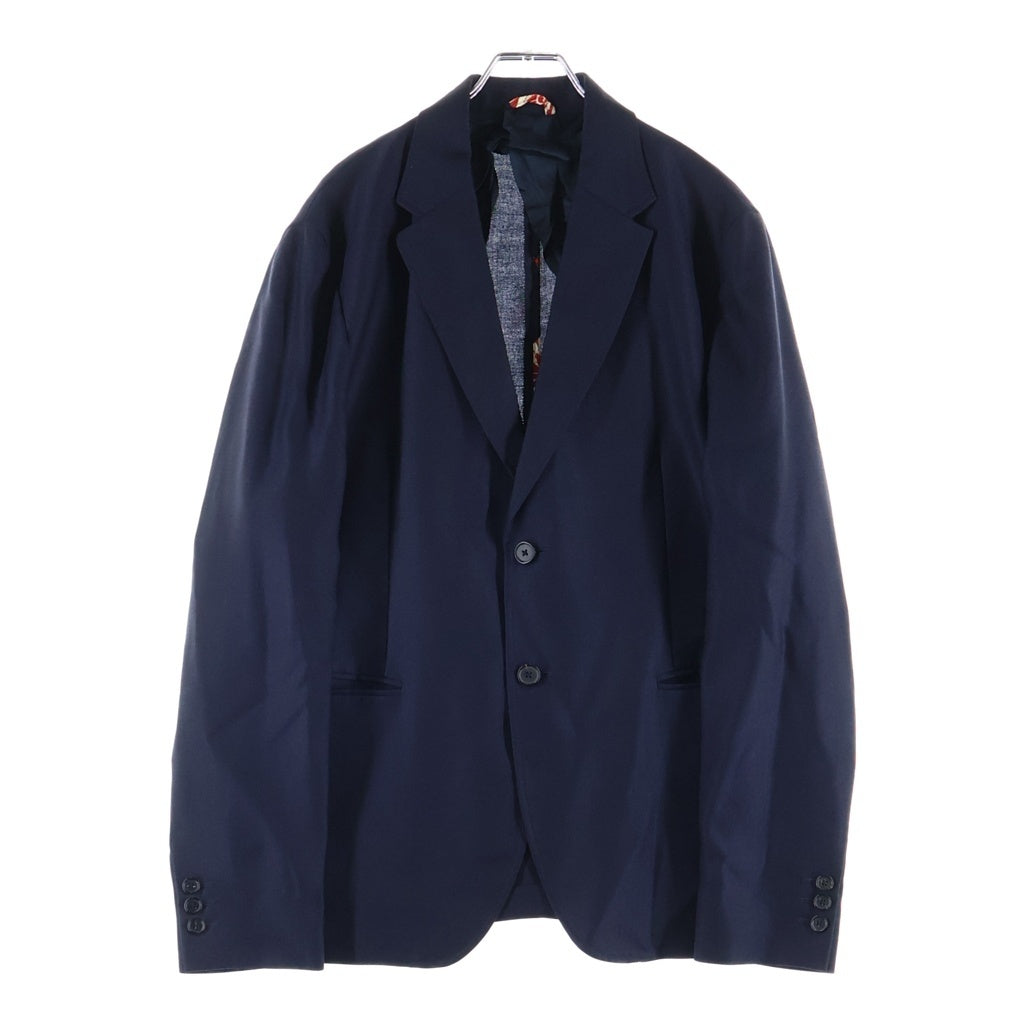 RAF SIMONS(ラフシモンズ) 15SS 2B ウール シングル テーラードジャケット ネイビー 151-504