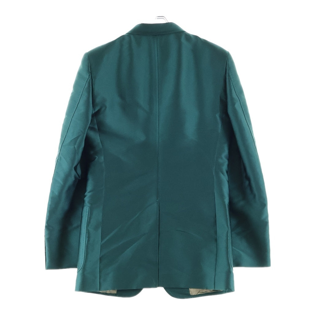 GUCCI(グッチ) Satin Single Blazer Suit Jacket サテン シングルブレザー スーツ テーラードジャケット グリーン 703045 ZAIMC