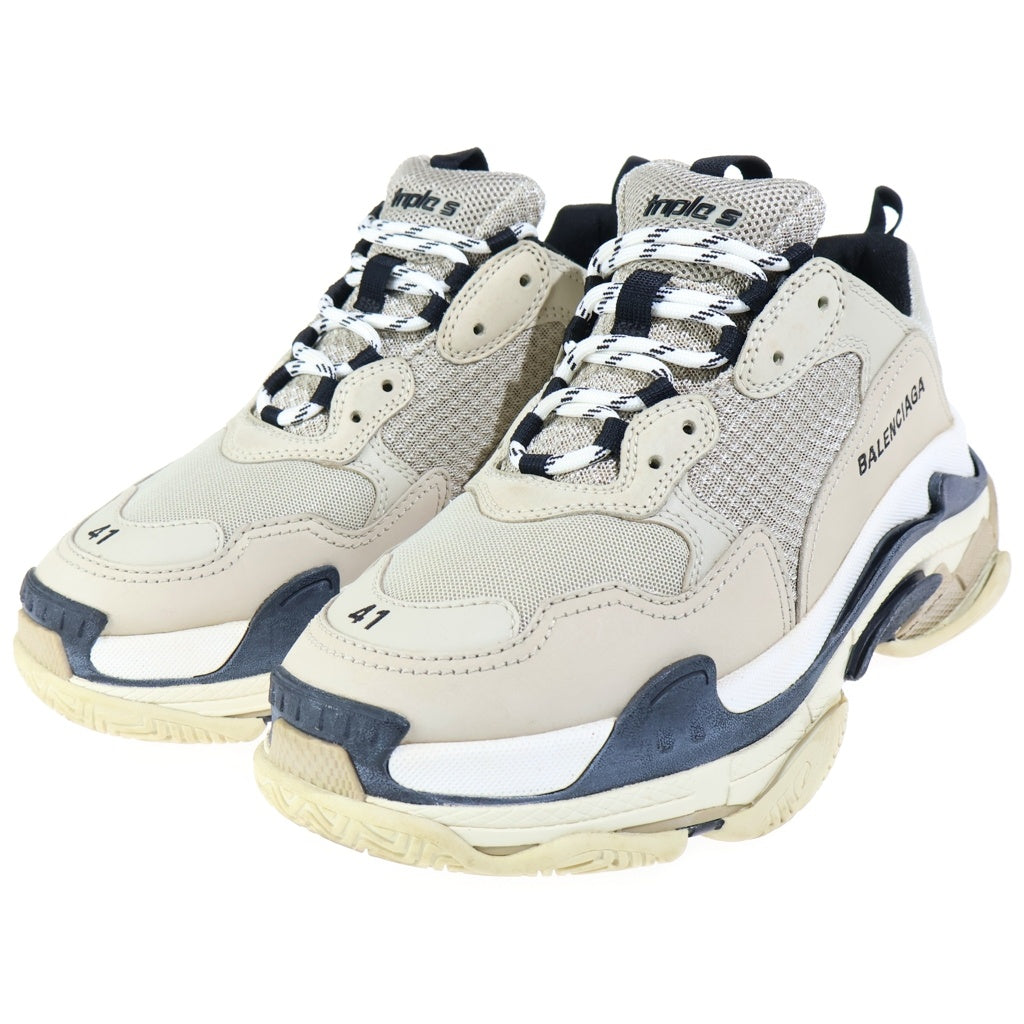 BALENCIAGA(バレンシアガ) TRIPLE S SNEAKER トリプルエス ボリュームソール ローカットスニーカー ベージュ 536737