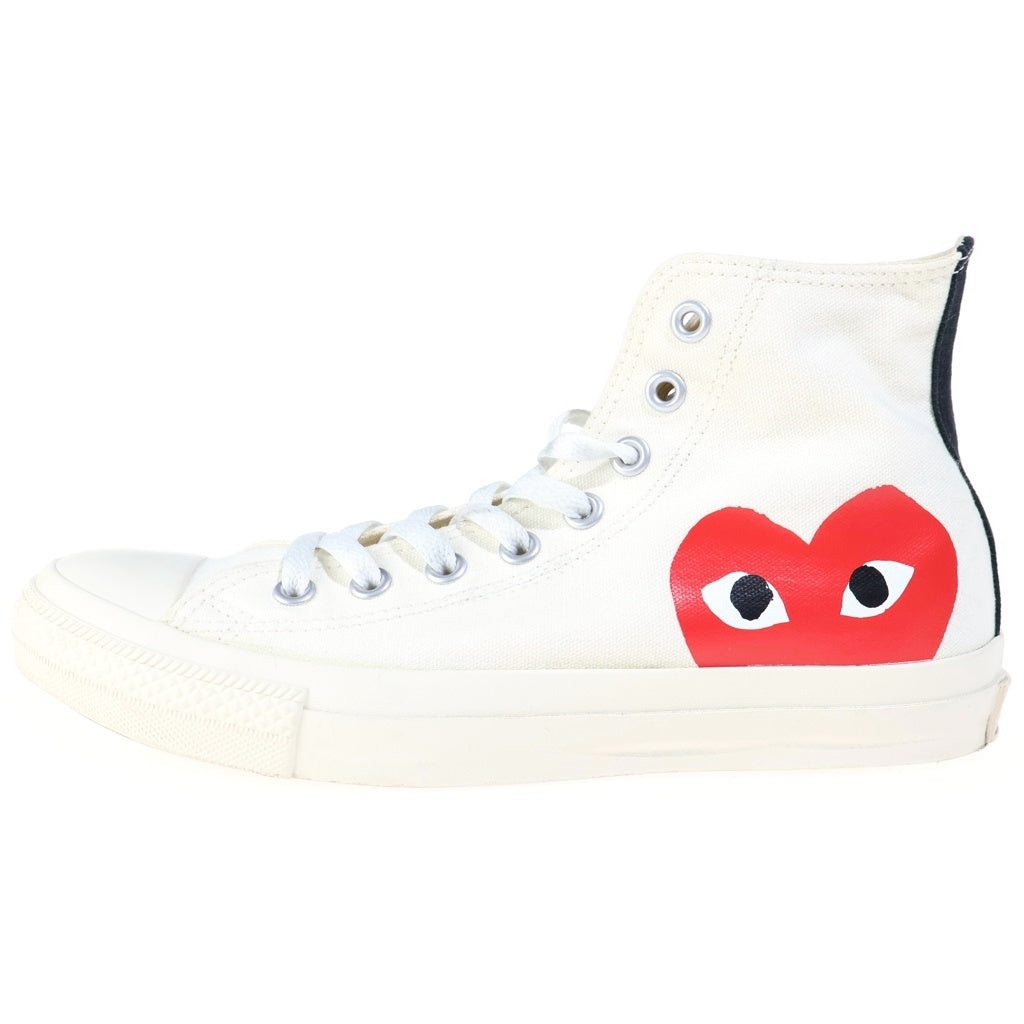 CONVERSE(コンバース) ×PLAY COMME des GARCONS ALL STAR HI プレイコムデギャルソン オールスター ハイカットスニーカー ホワイト US7.5/26cm 1CK709