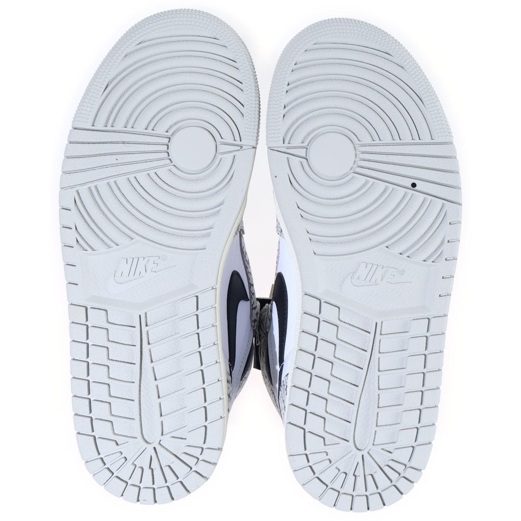 NIKE(ナイキ) AIR JORDAN 1 RETRO HIGH OG WHITE CEMENT ELEPHANT エアジョーダン1 ホワイトセメント ハイカットスニーカー レディース ホワイト/グレー US6.5/24.5cm DZ5485-052