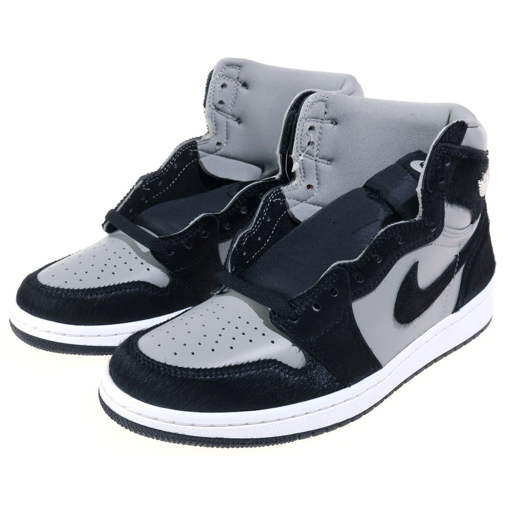 NIKE(ナイキ) WMNS AIR JORDAN1 RETRO HIGH OG ウィメンズ エアジョーダン1 レトロ ハイカットスニーカー グレー/ブラック レディース US8/25cm DZ2523-001