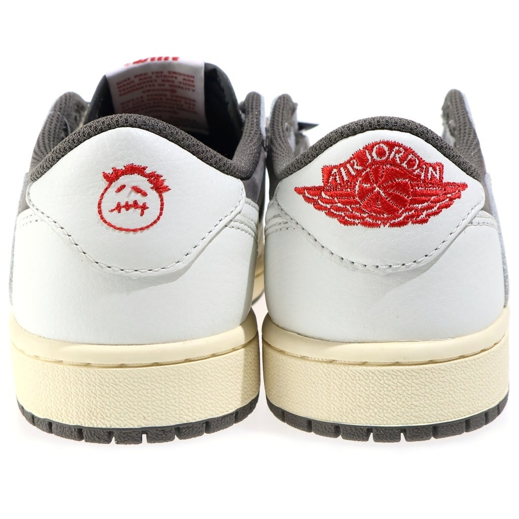 NIKE(ナイキ) ×TRAVIS SCOTT AIR JORDAN 1 LOW REVERSE MOCHA トラヴィススコット エアジョーダン1 リバースモカ ローカットスニーカー レディース US6.5/24.5cm DM7866-162