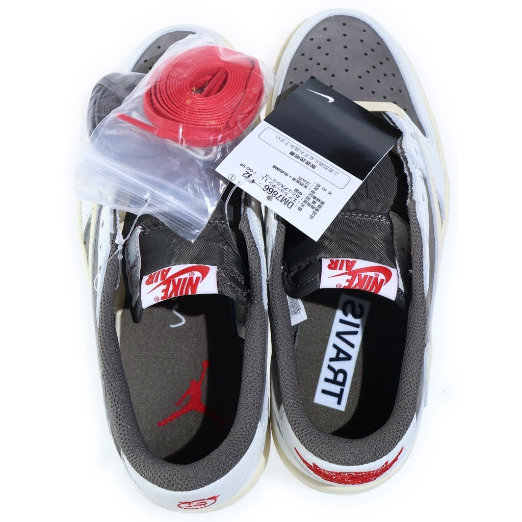 NIKE(ナイキ) ×TRAVIS SCOTT AIR JORDAN 1 LOW REVERSE MOCHA トラヴィススコット エアジョーダン1 リバースモカ ローカットスニーカー レディース US6.5/24.5cm DM7866-162