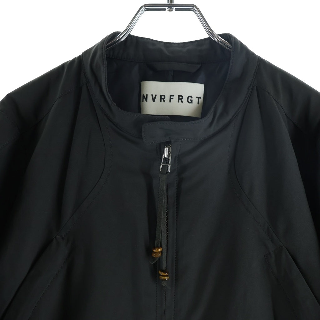 NVRFRGT(ネバーフォーゲット) 25AW PADDED MOTORCYCLE JACKET パデッド モーターサイクルジャケット ブラック NF252J05