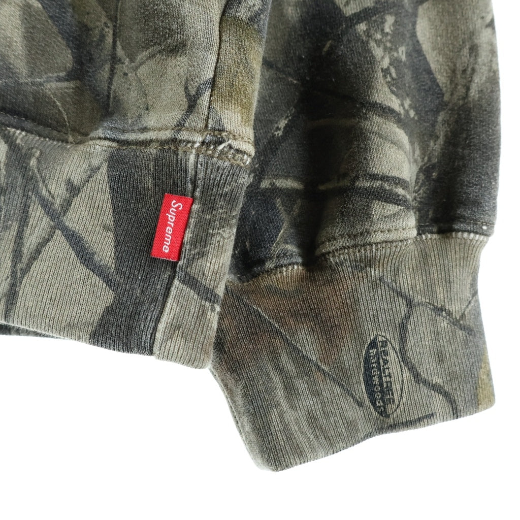 SUPREME(シュプリーム) 25SS Small Box Half Zip Pullover カモツリー スモールボックスロゴ ハーフジップ プルオーバー スウェットシャツ カーキ