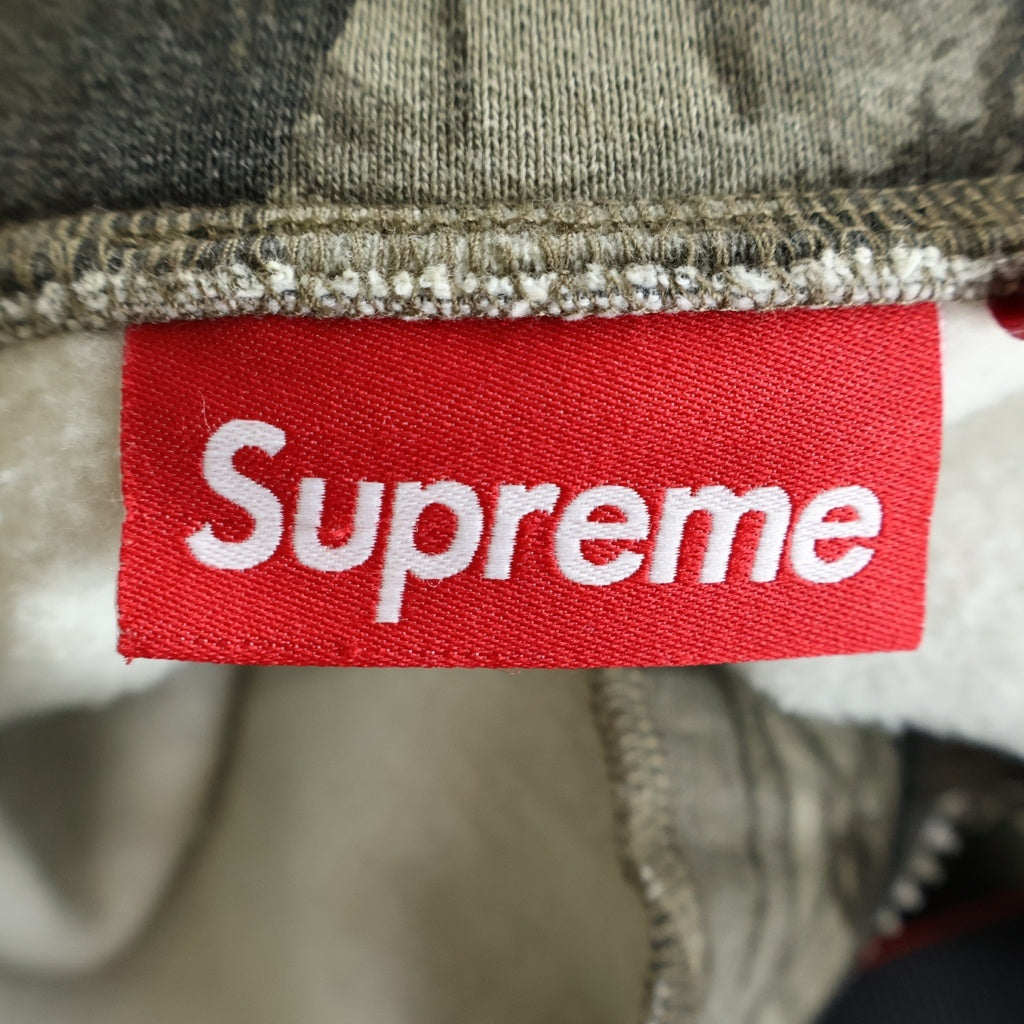 SUPREME(シュプリーム) 25SS Small Box Half Zip Pullover カモツリー スモールボックスロゴ ハーフジップ プルオーバー スウェットシャツ カーキ