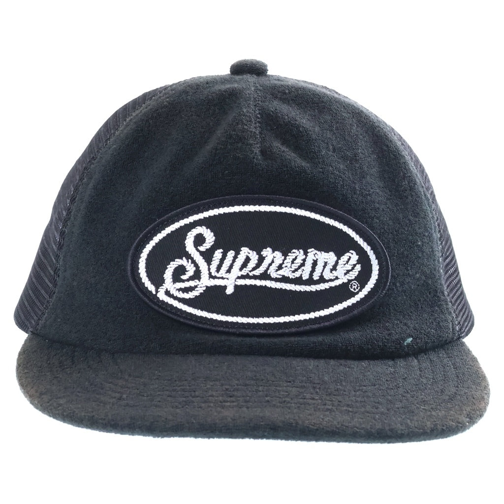 SUPREME(シュプリーム) 24SS Terry Mesh Back 5-Panel テリー メッシュバック 5パネルキャップ 帽子 ブラック