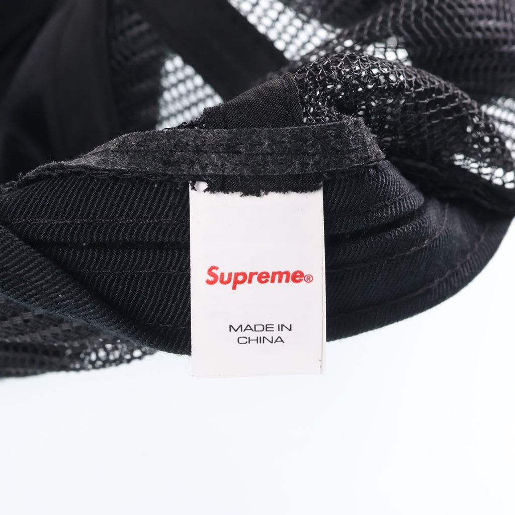 SUPREME(シュプリーム) 24SS Terry Mesh Back 5-Panel テリー メッシュバック 5パネルキャップ 帽子 ブラック
