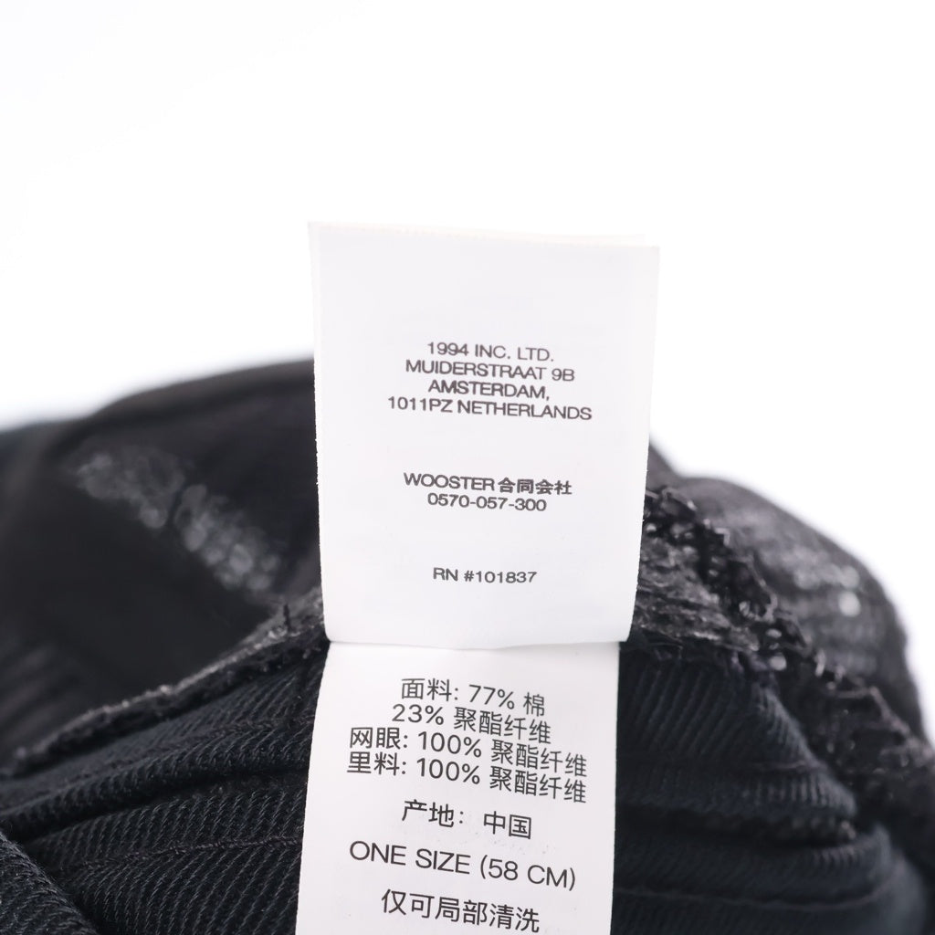 SUPREME(シュプリーム) 24SS Terry Mesh Back 5-Panel テリー メッシュバック 5パネルキャップ 帽子 ブラック